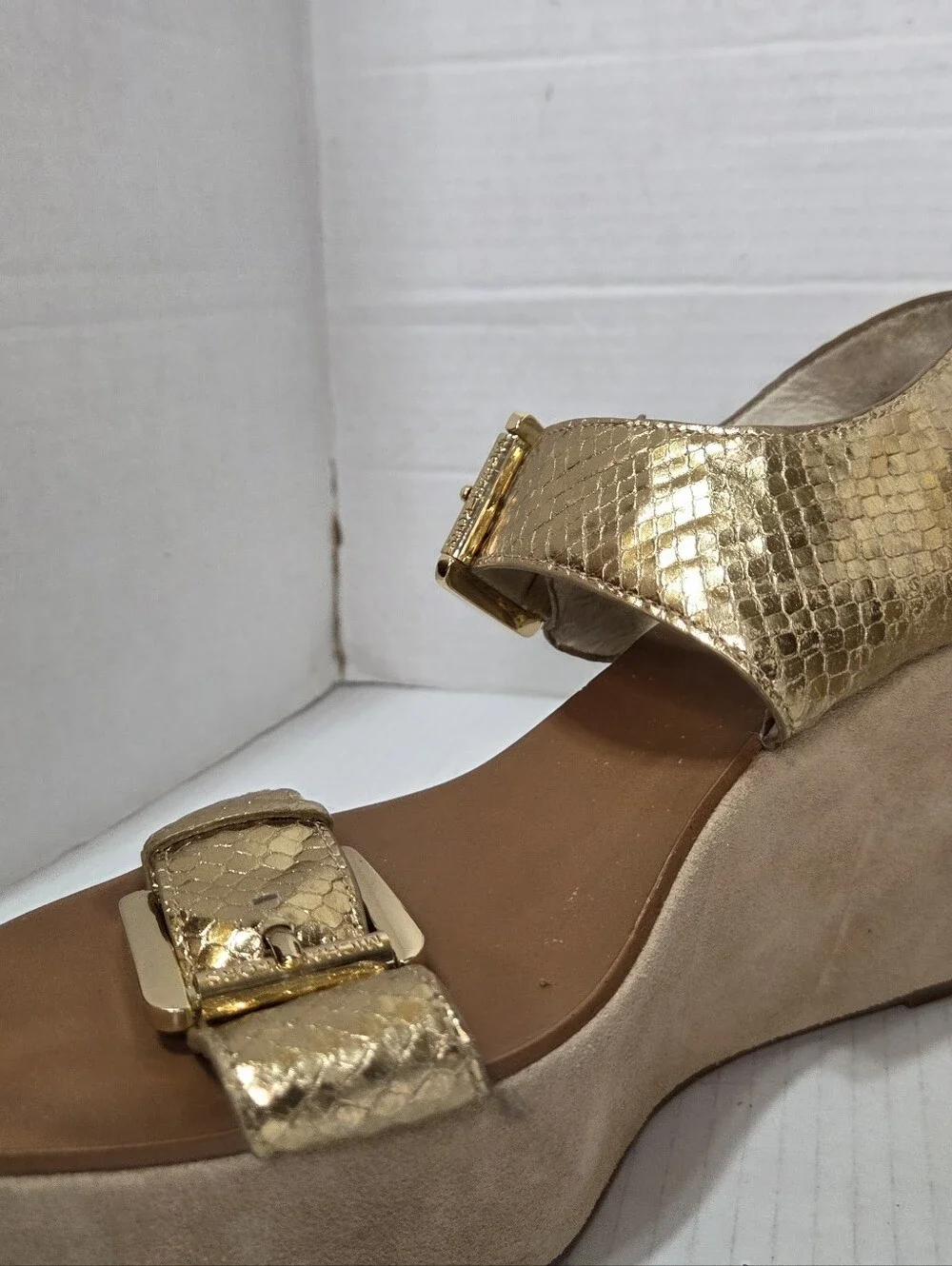 Michael Kors Warren Platform Wedge Sandals Heels